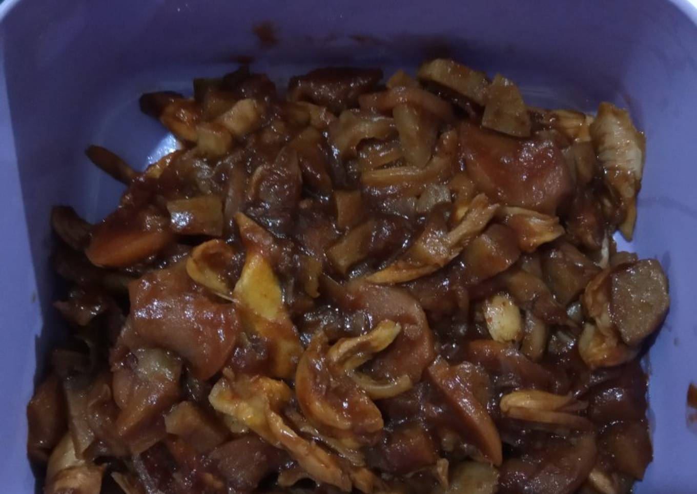 Jamur ayam suir pedas manis