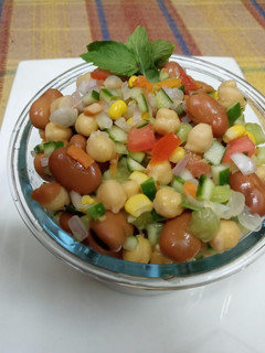A picture of Special Bean chaat healthy chaat.