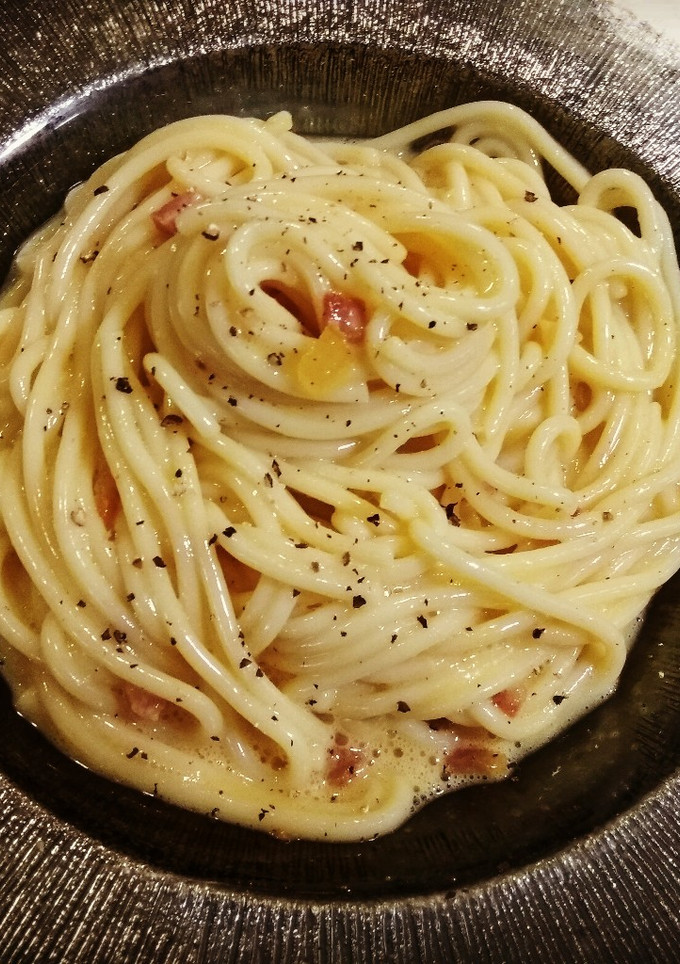 Una foto de Espaguetis a la carbonara