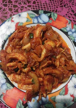 Foto resep Ayam suir merah meriah