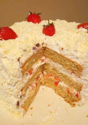 A picture of White Forest Cake.