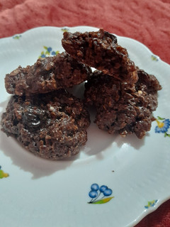 Una foto de Galletitas de avena y cacao con pasas de uva