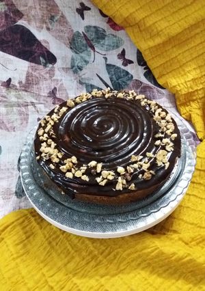 عکسی از دستور کیک شکلاتی با سس مخصوص