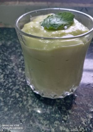 A picture of அவகேடோ ஸ்மூத்தி (Avocado smoothi recipe in tamil).