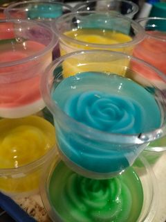 Foto resep Puding cup mawar