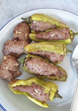 รูปของ พริกหยวกไส้หมู (หม้อทอดไร้น้ำมัน)