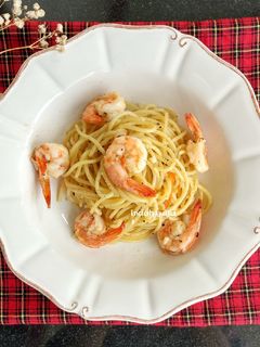 Foto resep Prawn Aglio Olio