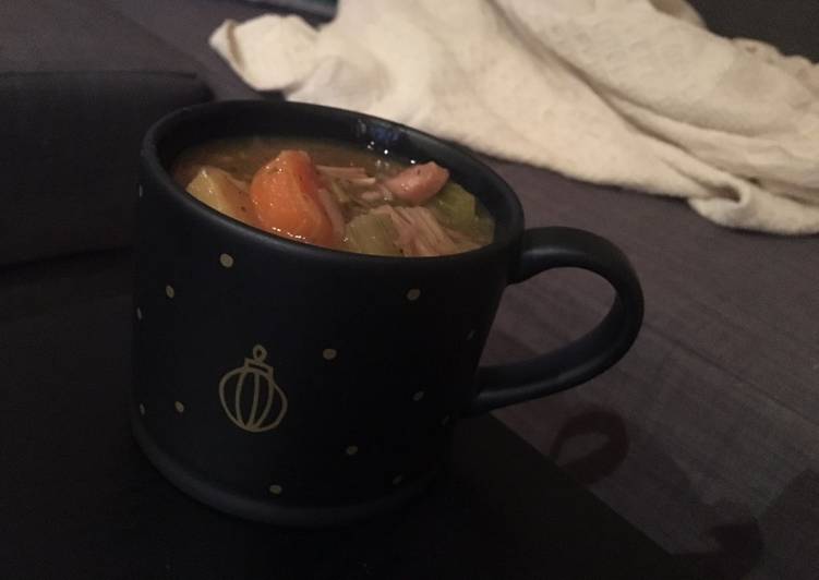 Award-winning Hearty Vegan &#34;Chicken&#34; Soup