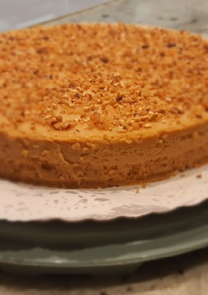 Una foto de Tarta de dulce de leche sin horno