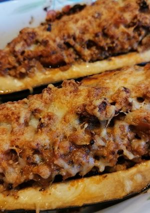 Marhahúsos padlizsánhajó 🍆 recept fotója