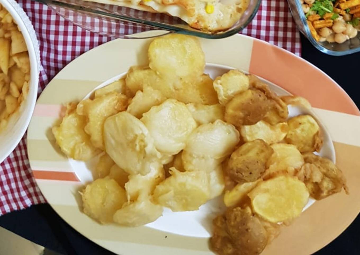 Potato tempuras