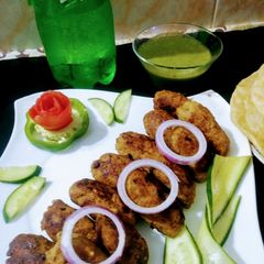 A picture of Gola kabab.