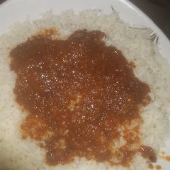 A picture of Rice and stew.