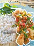 Tempe Tepung Kriuk, Sambal Matah + Nasi dan Bayam || Ide Sarapan Lengkap