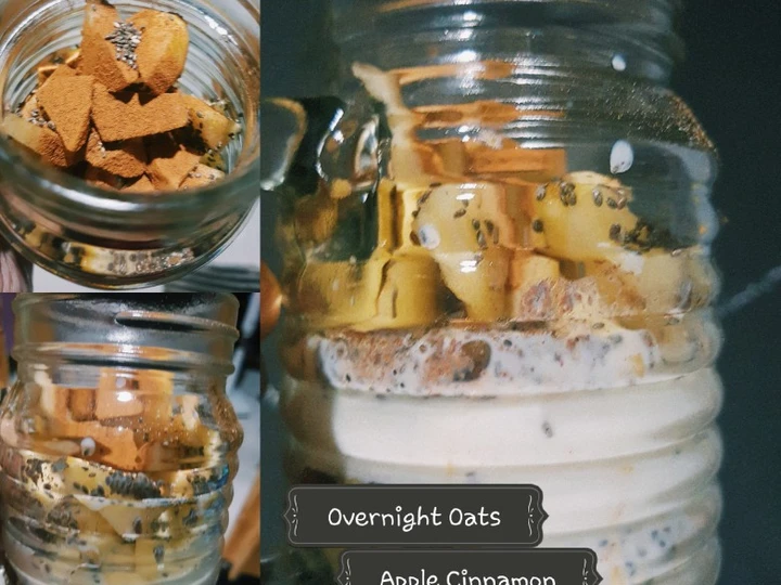 Langkah Mudah untuk Membikin Resep  Overnight Oats - Apple Cinnamon yang Lezat Sekali, Sempurna