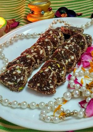 A picture of Date dryfruites mithai.