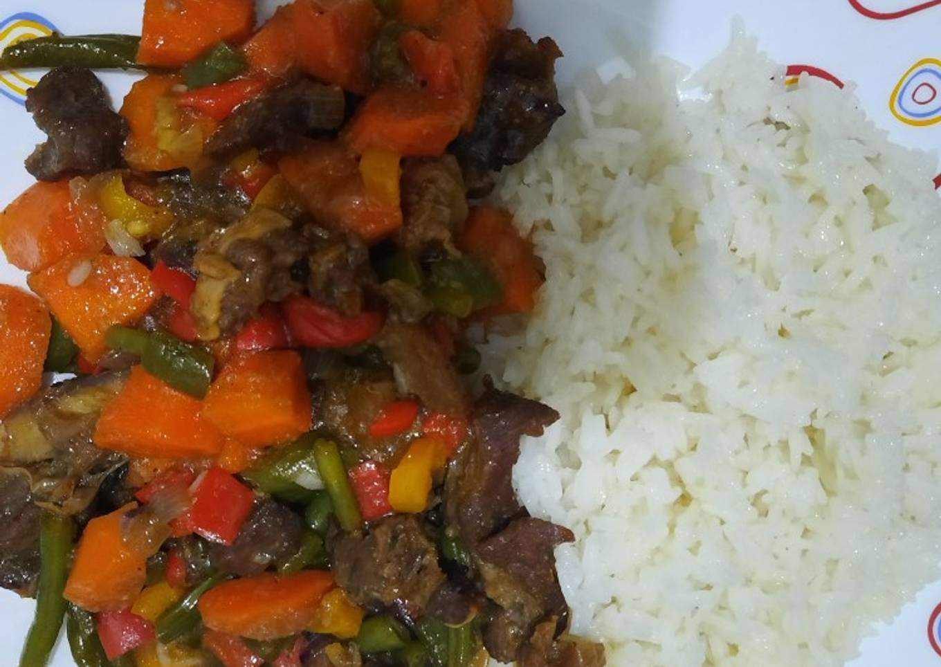 Vegetable and beef stew