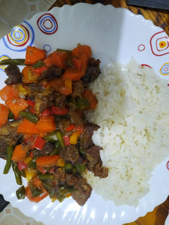 A picture of Vegetable and beef stew.
