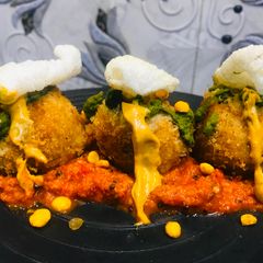 Dal chawal Arancini A picture of Dal chawal Arancini.