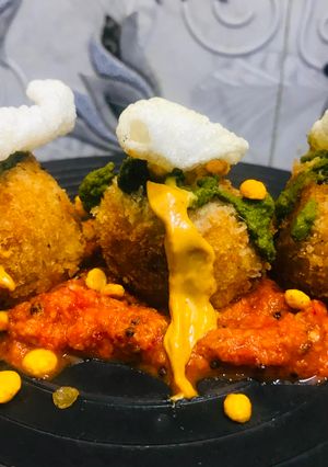 A picture of Dal chawal Arancini.