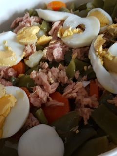 Una foto de Ensalada de judías verdes al vapor en olla GM