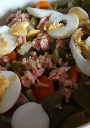 Una foto de Ensalada de judías verdes al vapor en olla GM
