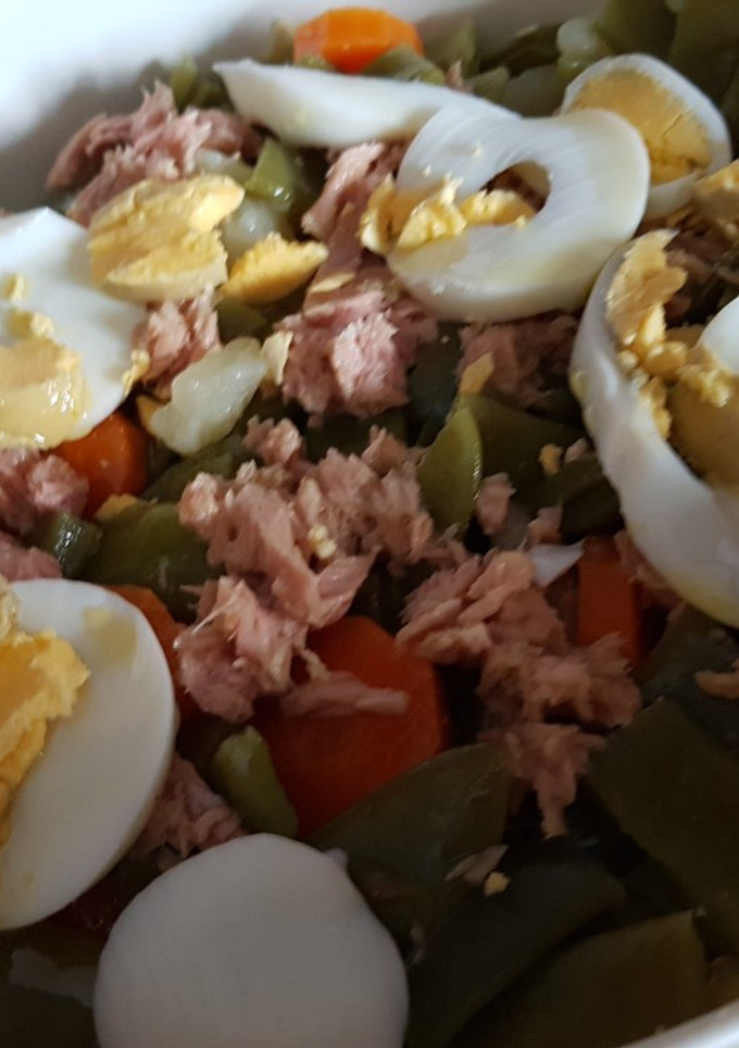 Una foto de Ensalada de judías verdes al vapor en olla GM