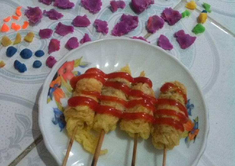 How to Make Winter Sate Telur Sosis 3 bahan
