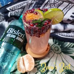 A picture of Pomegranate and Orange Mocktail.