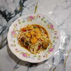 Tumis Kecambah Udang + Bakso-レシピのメイン写真