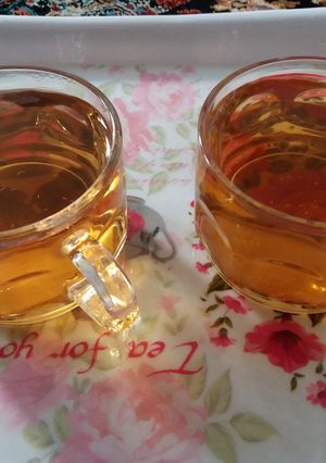 عکسی از دستور چای بابونه عصرونه