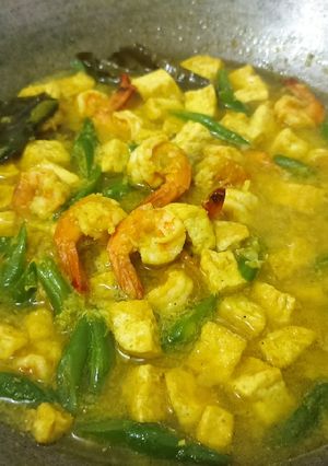 Foto resep Tahu Udang Buncis Kuah Kuning