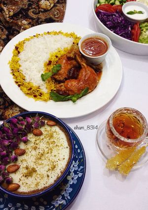عکسی از دستور خورشت مرغ و آلو