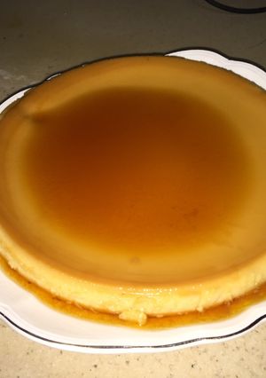 Una foto de Flan de Coco