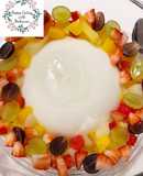 เต้าฮวยกลิ่นอัลมอนด์ กับผลไม้รวม Chinese Pudding and Fruit