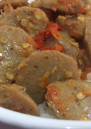 Foto resep Nasi Bakso sambal domba ala Kafe kekinian