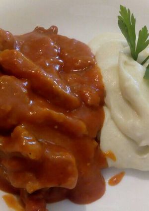 Paradicsomos fokhagymás hús recept fotója