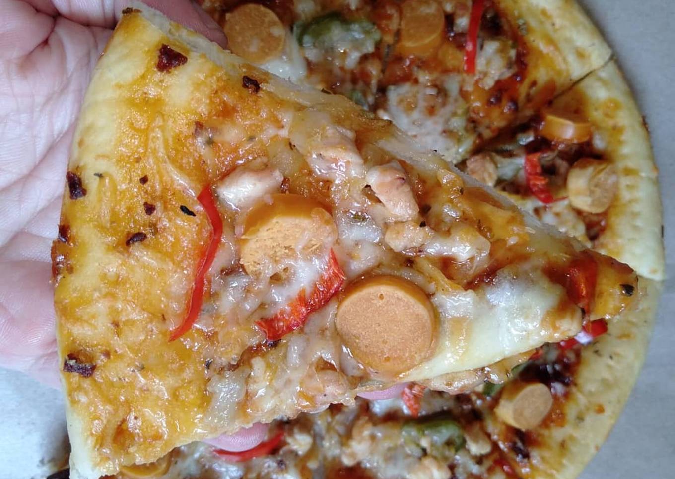 Pizza homemade (no mixer no ulen)