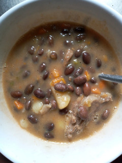 A picture of Black beans stew(Njahi).
