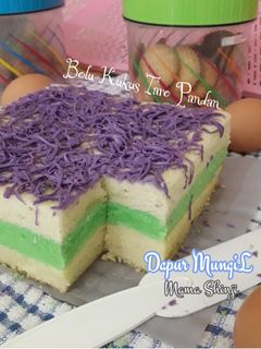 Foto resep Bolu Kukus Taro Pandan🍃 🍰