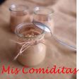 Natillas de nísperos en almíbar