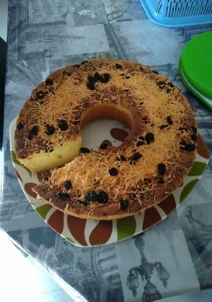 Foto resep Bolu tape keju kismis simpel
