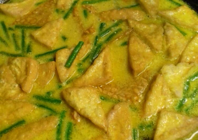 Gulai tahu tempe kacang panjang ala moms Zakiah#samarinda