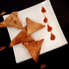 Bbq Samosas with a twist A picture of Bbq Samosas with a twist.