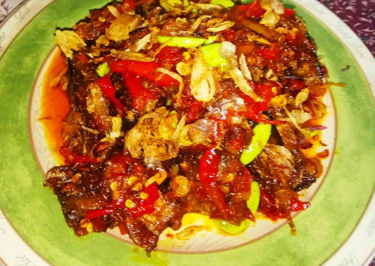 Sambel Goreng gabus asin pete😋😜🍚🍛