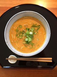 A picture of Creamy Curry Udon Noodle クリーミーカレーうどん.