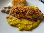 Una foto de reineta con crema