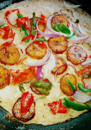 A picture of Plantain fritata.