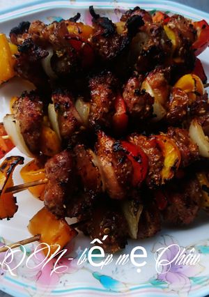 Hình của món Thịt xiên nướng.