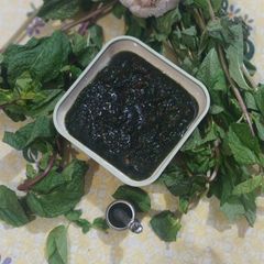 A picture of Podine ki khatti meethi chutney.